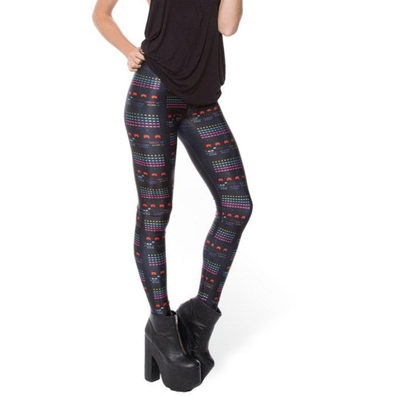 Black Milk Space Invaders Leggings - Picture 1 of 7